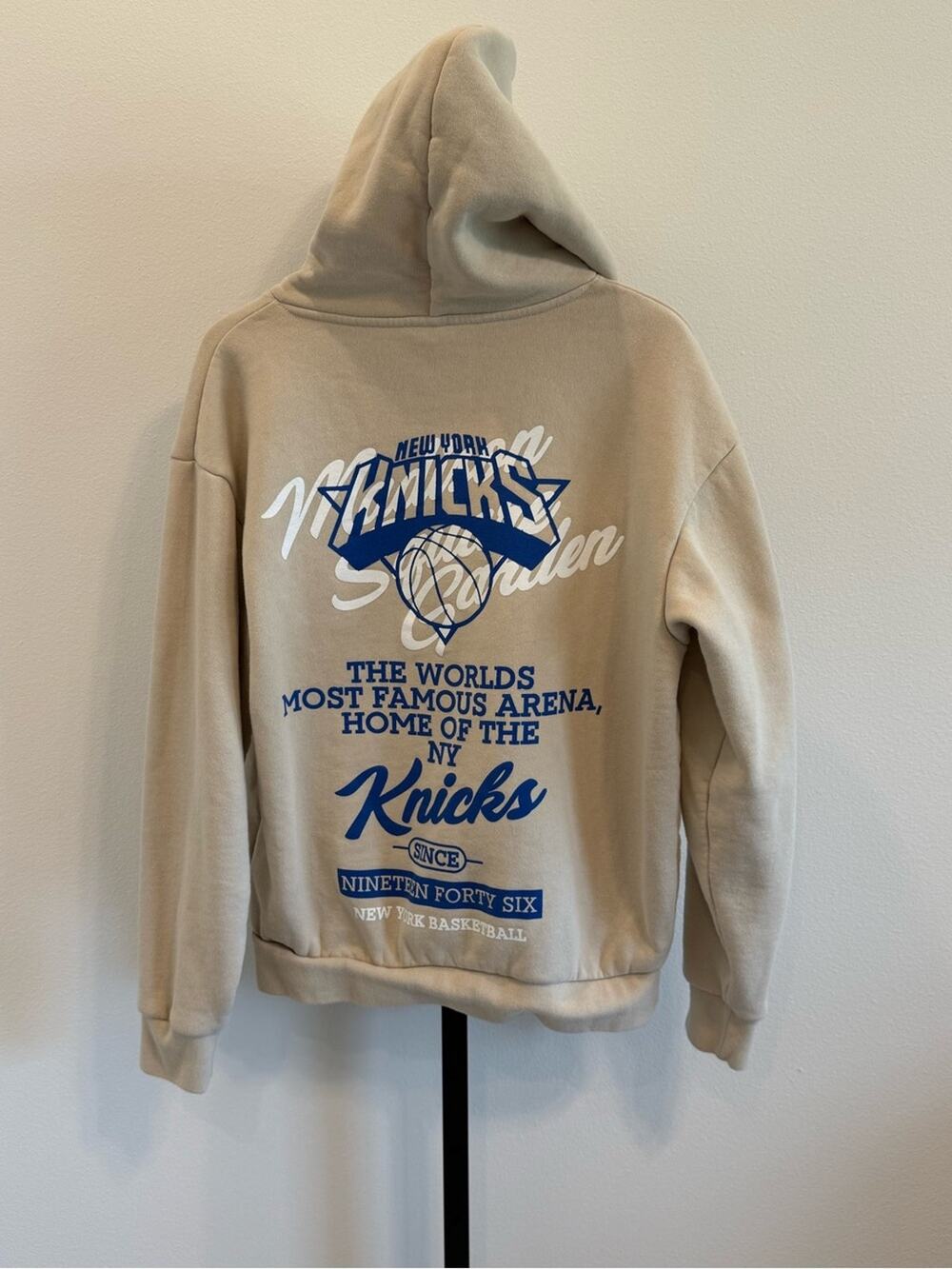 The Wild Collective NY Knicks Pullover Hoodie Free People Basketball Champs Smal